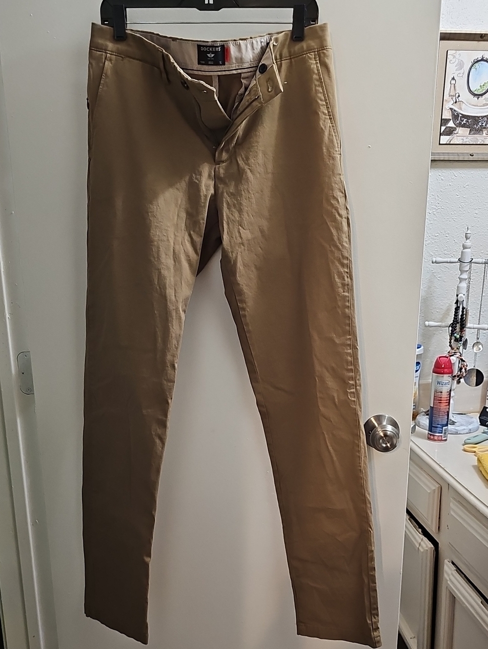 Dockers Men's Tan Chino Pants - Classic Straight Fit